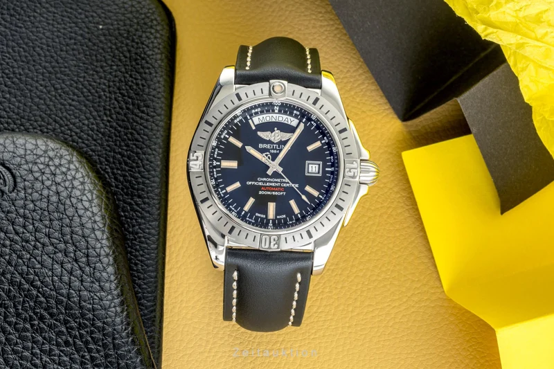 Breitling Galactic steel automatic men's watch A45320 [2302476]
