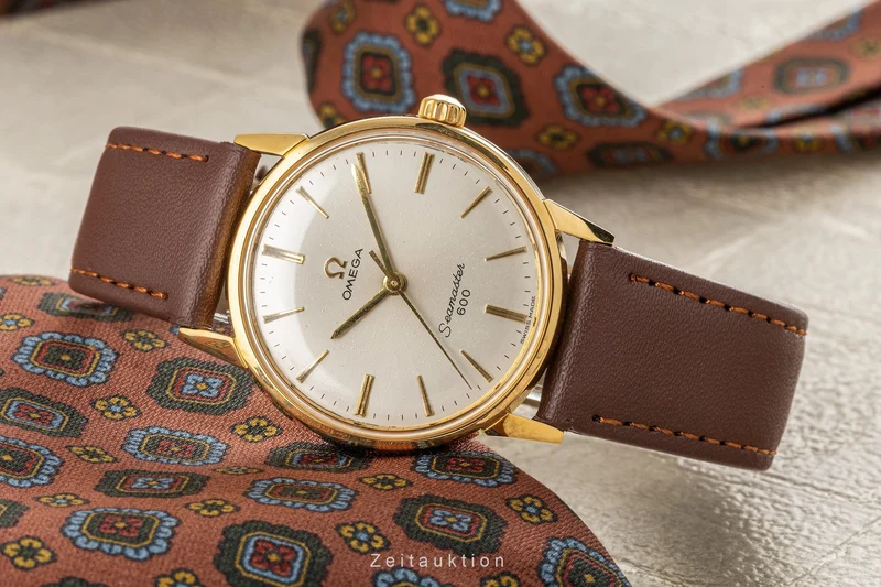 Omega Seamaster gilt-brass manual winding men's watch 135.012 [2304609]