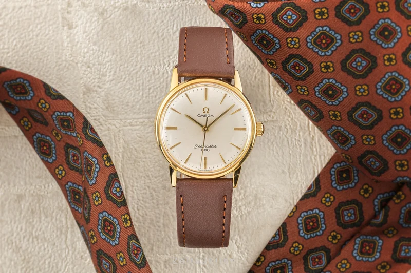 Omega Seamaster gilt-brass manual winding men's watch 135.012 [2304609]