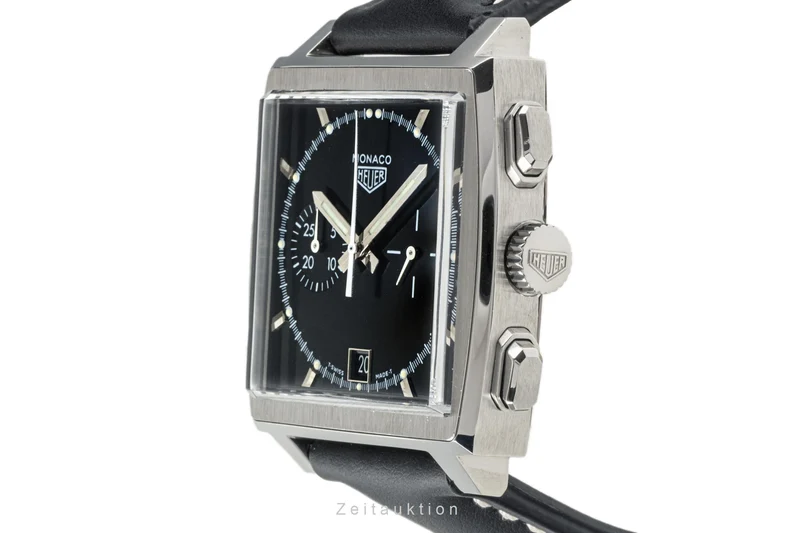 Tag Heuer Monaco chronograph steel automatic men's watch CS2110 LP: 7550EUR Limited [2302740]