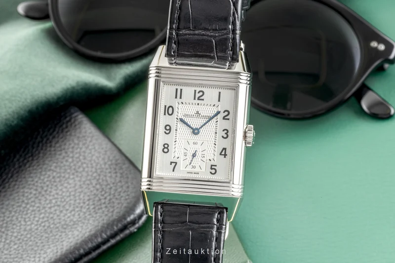 Jaeger LeCoultre Reverso steel manual winding men's watch 215.8.D4/Q3848420 LP: 14300EUR [2302723]