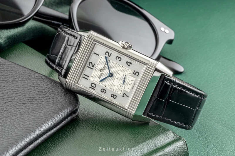 Jaeger LeCoultre Reverso steel manual winding men's watch 215.8.D4/Q3848420 LP: 14300EUR [2302723]