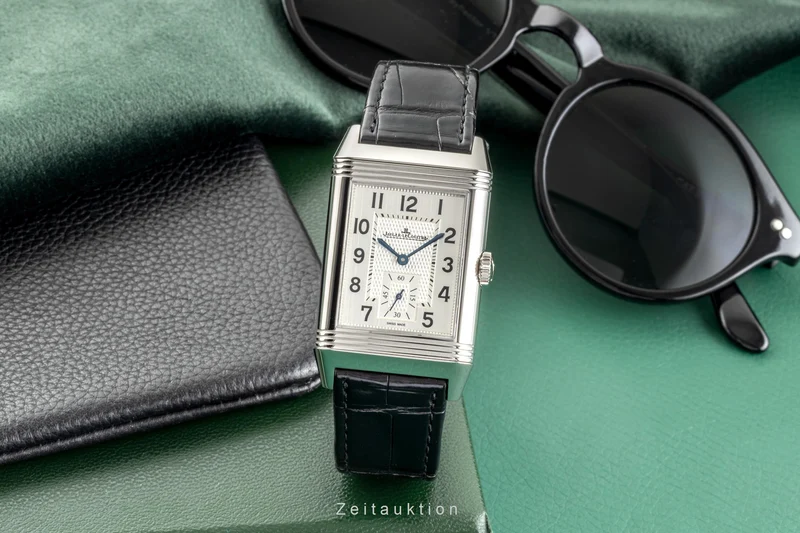 Jaeger LeCoultre Reverso steel manual winding men's watch 215.8.D4/Q3848420 LP: 14300EUR [2302723]