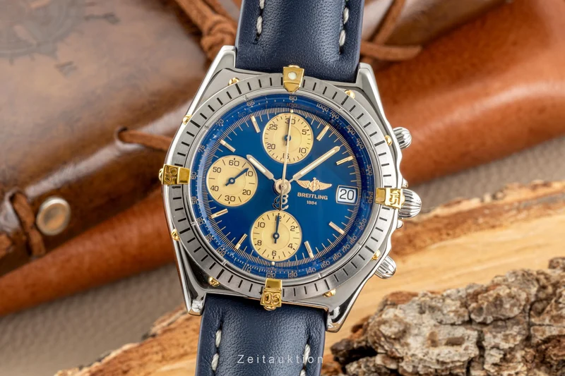 Breitling Chronomat chronograph steel / gold automatic men's watch B13050.1 [2302689]