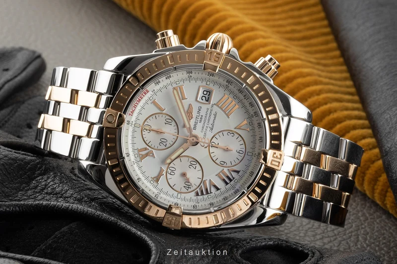 Breitling Chronomat chronograph steel / gold automatic men's watch C13356 LP: 12950EUR [2303921]