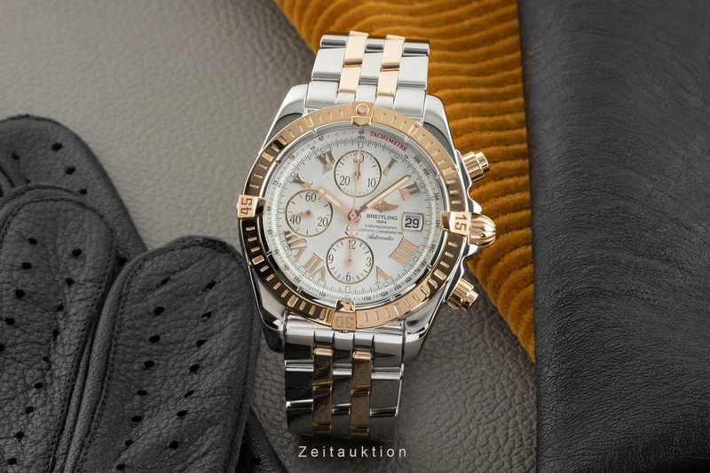 Breitling Chronomat chronograph steel / gold automatic men's watch C13356 LP: 12950EUR [2303921]