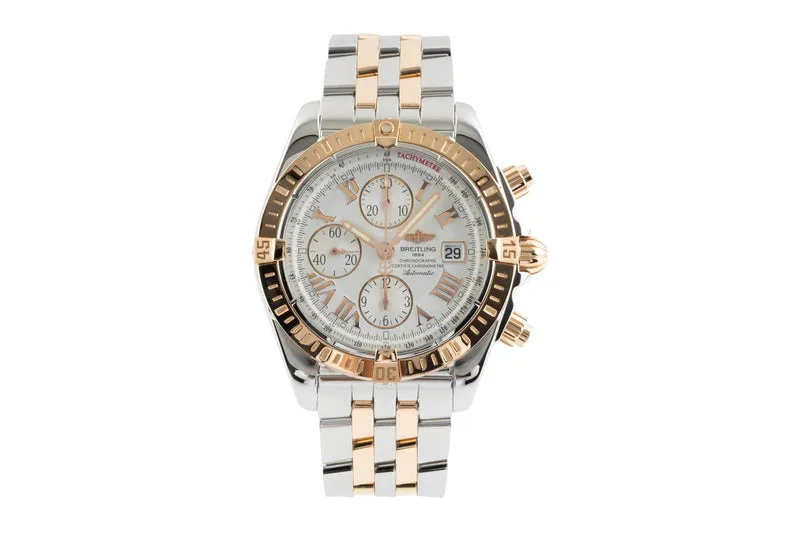 Breitling Chronomat chronograph steel / gold automatic men's watch C13356 LP: 12950EUR [2303921]