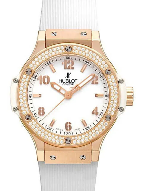 Hublot Big Bang 38 Gold White Diamonds 361.PE.2010.RW.1104