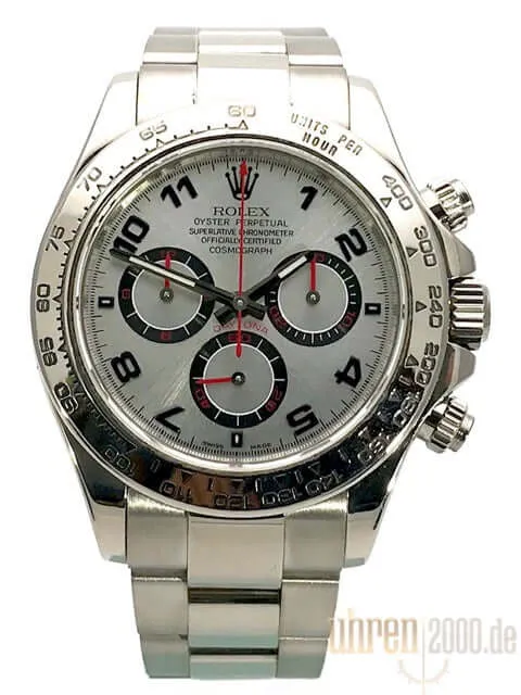 Rolex Cosmograph Daytona 116509 Weißgold Silber LC100 aus 2006