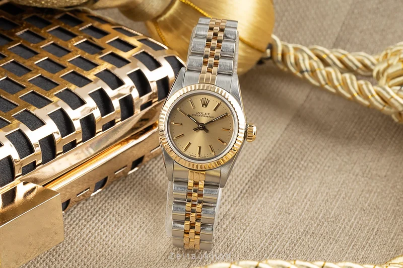 Rolex Oyster Perpetual steel / gold automatic women's watch 67193 LP: 5450EUR [2303078]