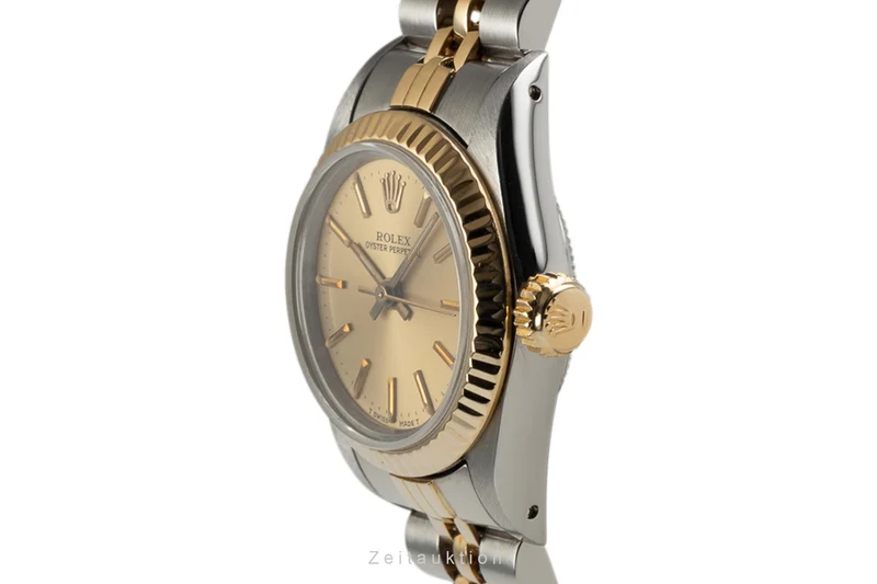 Rolex Oyster Perpetual steel / gold automatic women's watch 67193 LP: 5450EUR [2303078]