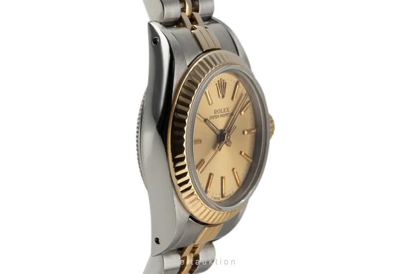 Rolex Oyster Perpetual steel / gold automatic women's watch 67193 LP: 5450EUR [2303078]
