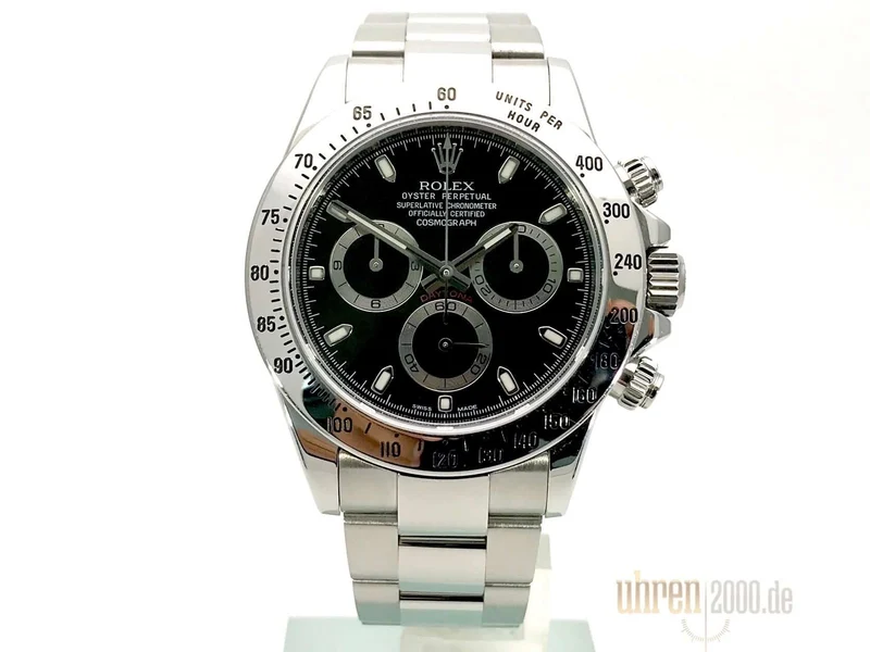 Rolex Daytona Edelstahl 116520 Schwarz aus 2013