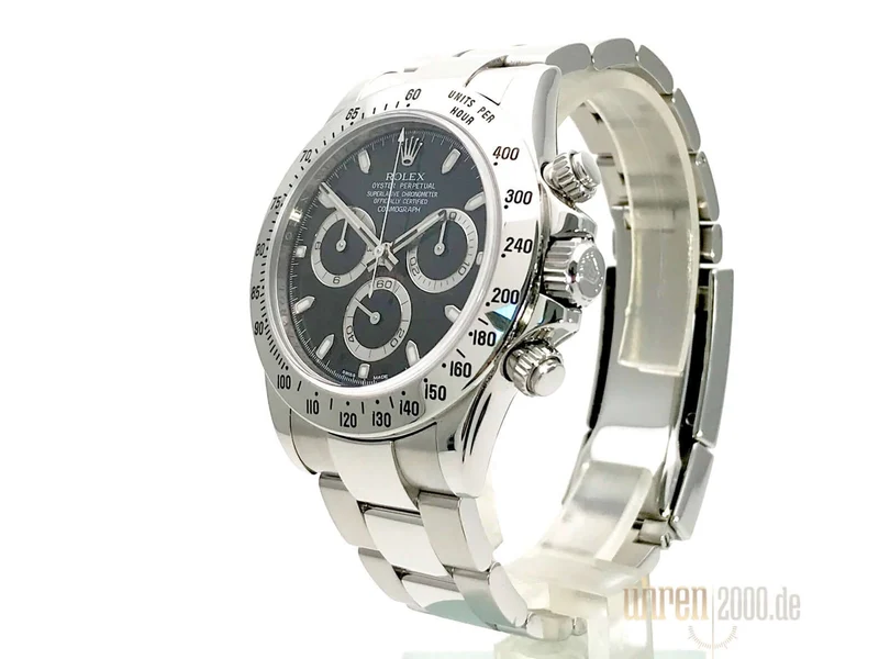 Rolex Daytona Edelstahl 116520 Schwarz aus 2013