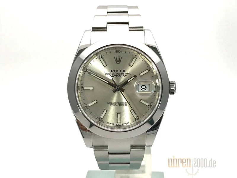 Rolex Datejust 41 Edelstahl 126300 Silber aus 2018
