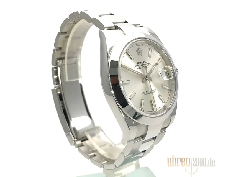Rolex Datejust 41 Edelstahl 126300 Silber aus 2018