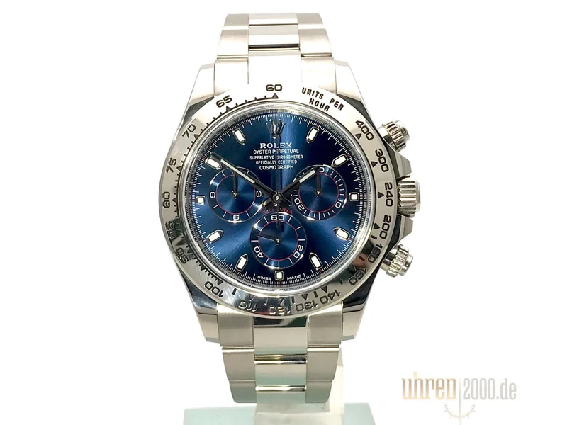 Rolex Cosmograph Daytona 116509 Weißgold Blau aus 2018 LC100