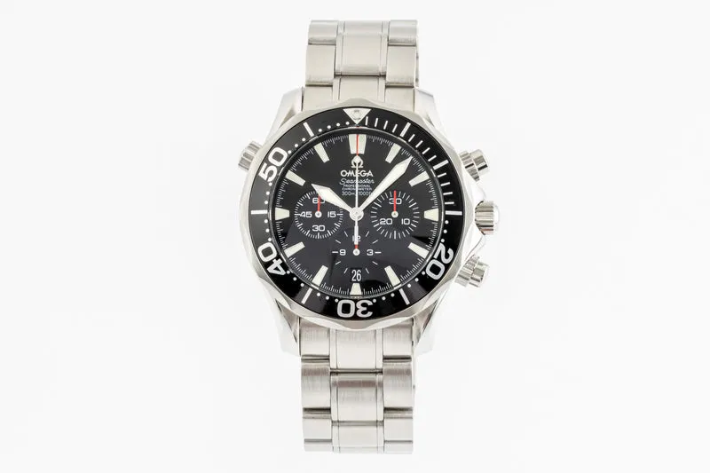 Omega Seamaster chronograph steel automatic men's watch 2594.52.00 LP: 5000EUR [2302263]