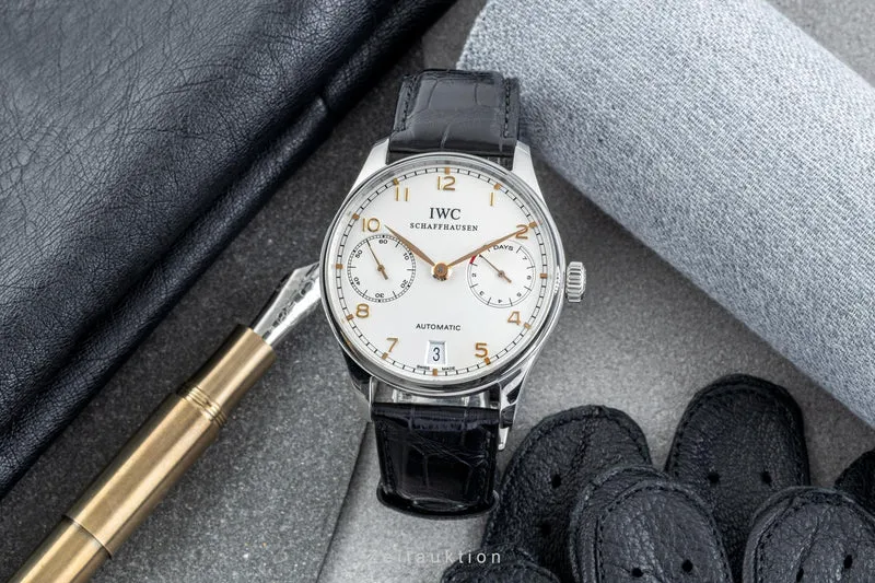 IWC Portugieser steel automatic men's watch IW500114 LP: 13300EUR [2304582]