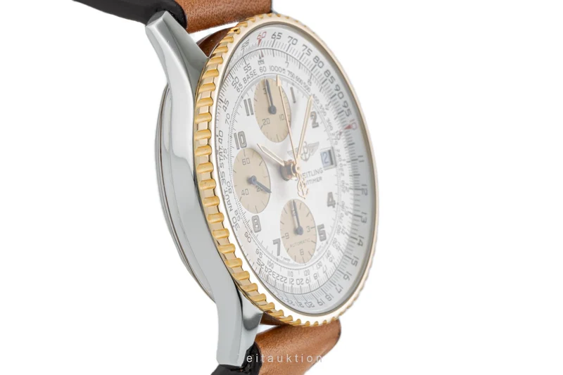 Breitling Old Navitimer chronograph steel / gold automatic men's watch D13022 [2304572]