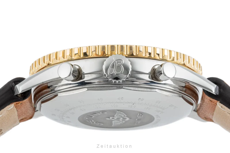 Breitling Old Navitimer chronograph steel / gold automatic men's watch D13022 [2304572]