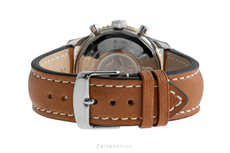 Breitling Old Navitimer chronograph steel / gold automatic men's watch D13022 [2304572]