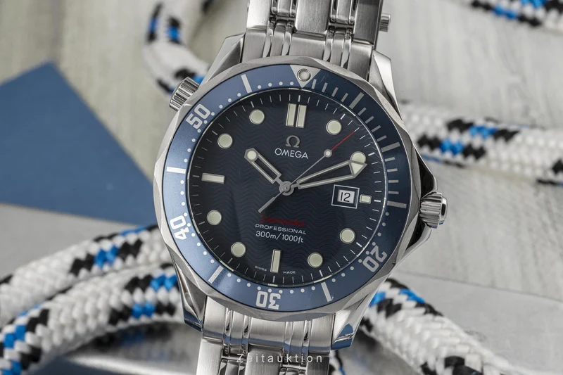 Omega Seamaster steel quartz men's watch 2221.80.00, 196.1504 [2302638]