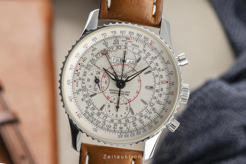 Breitling Montbrillant Datora chronograph steel automatic men's watch A21330 [2302555]