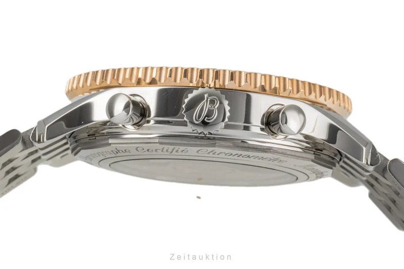 Breitling Navitimer 01 chronograph steel / gold automatic men's watch UB0127 LP: 11250EUR [2303823]