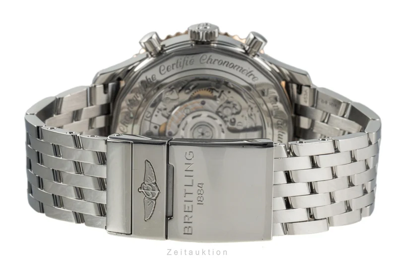 Breitling Navitimer 01 chronograph steel / gold automatic men's watch UB0127 LP: 11250EUR [2303823]