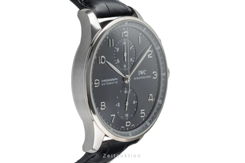 IWC Portugieser chronograph 18 ct white gold automatic men's watch IW371431 LP: 19600EUR [2303769]