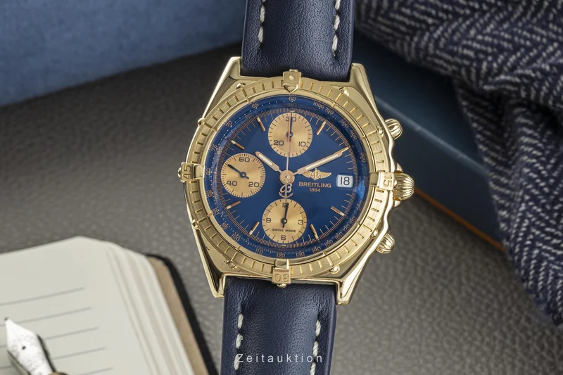 Breitling Chronomat chronograph 18 ct gold automatic men's watch K13047 [2303733]