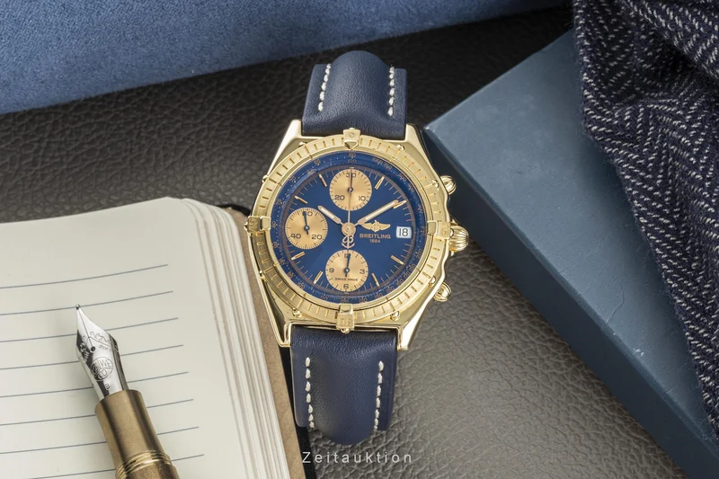 Breitling Chronomat chronograph 18 ct gold automatic men's watch K13047 [2303733]