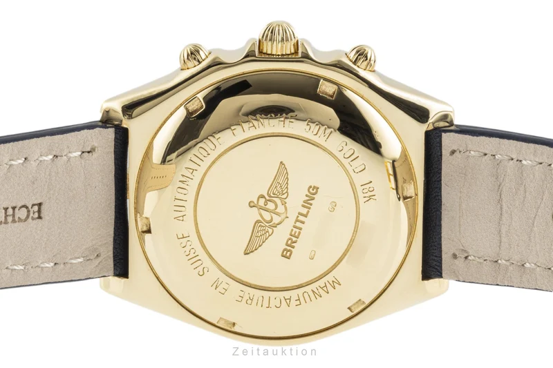 Breitling Chronomat chronograph 18 ct gold automatic men's watch K13047 [2303733]