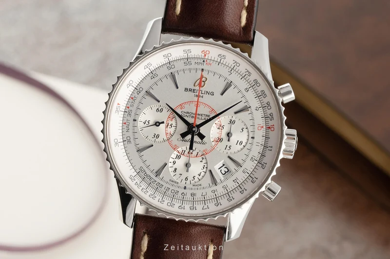 Breitling Montbrillant chronograph steel automatic men's watch AB0130 [2303722]