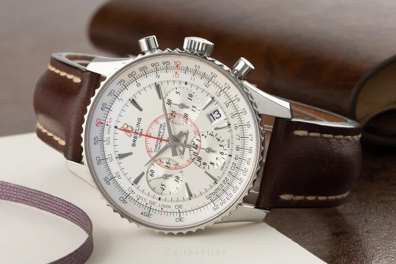Breitling Montbrillant chronograph steel automatic men's watch AB0130 [2303722]