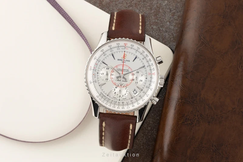 Breitling Montbrillant chronograph steel automatic men's watch AB0130 [2303722]