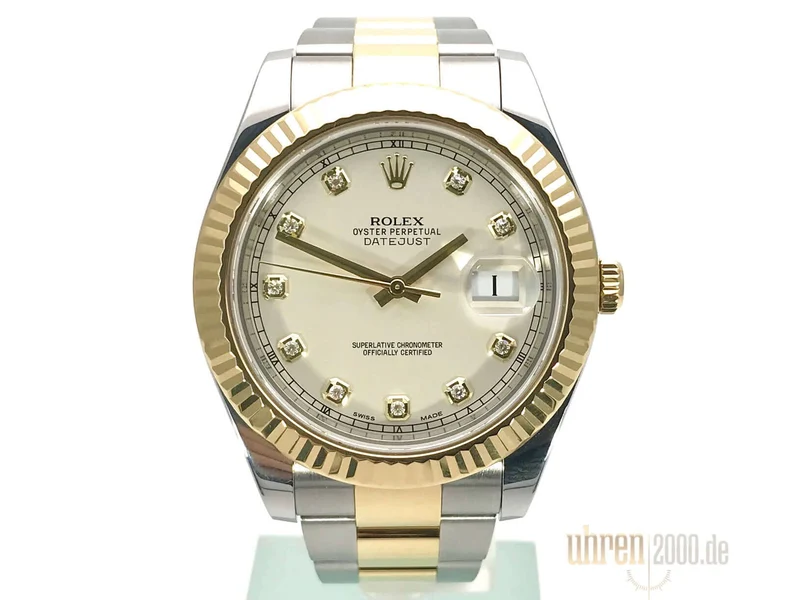 Rolex Datejust II 41 116333 Ivory Diamant aus 2015 LC100