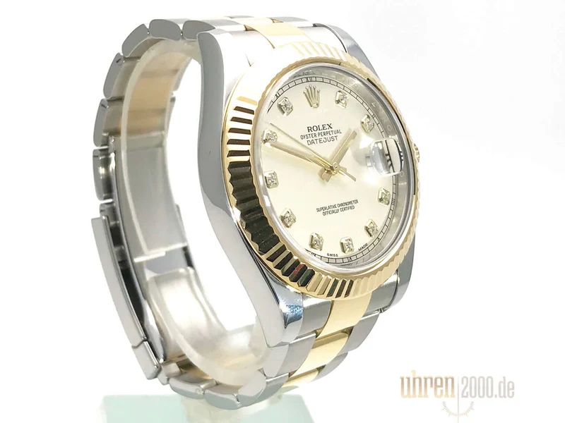 Rolex Datejust II 41 116333 Ivory Diamant aus 2015 LC100