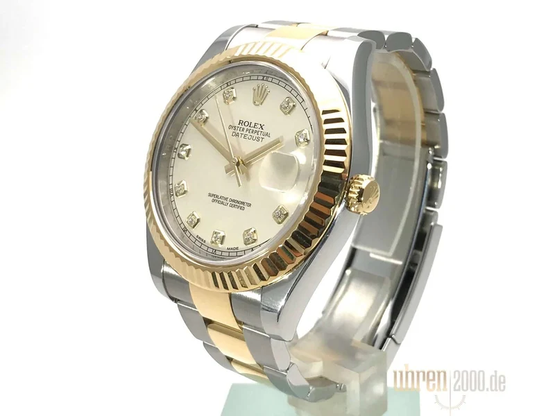 Rolex Datejust II 41 116333 Ivory Diamant aus 2015 LC100