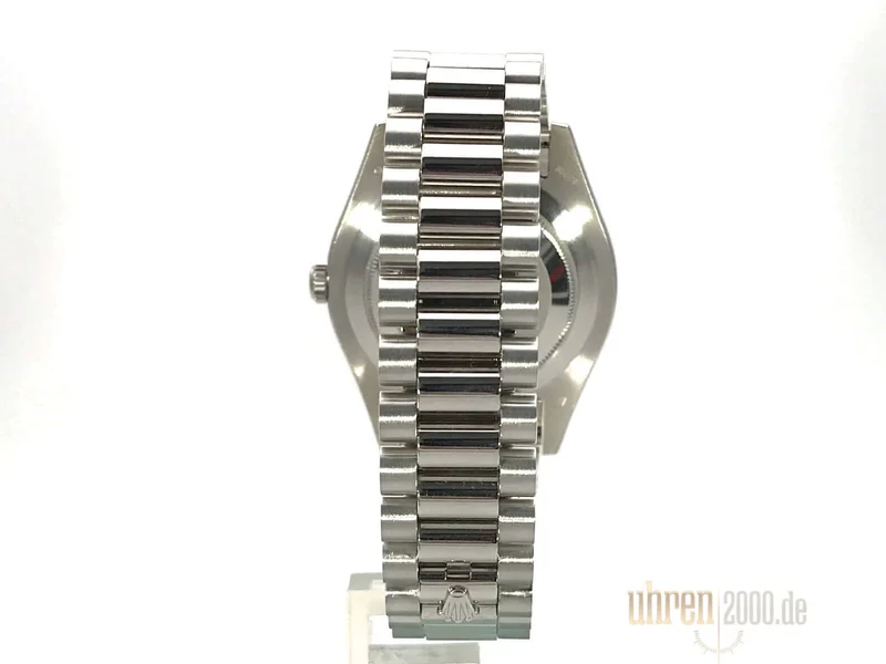Rolex Day-Date II Platin 218206 Eisblau Römisch aus 2010 LC100