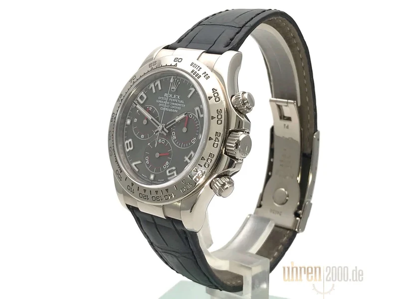 Rolex Cosmograph Daytona 116519 Weißgold Leder Slate aus 2011