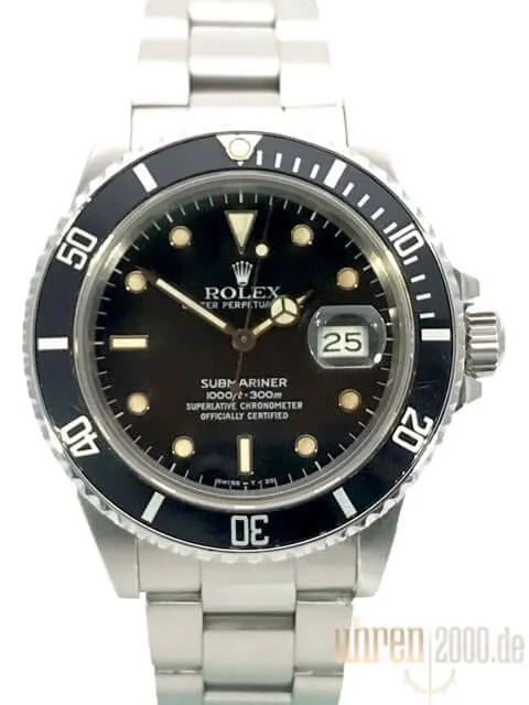 Rolex Submariner Date 16800 aus 1988 LC100