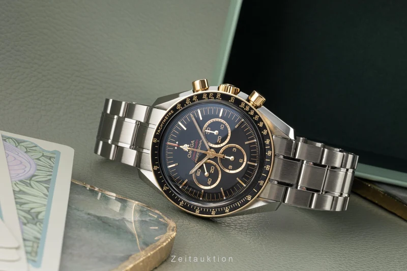 Omega Speedmaster Moonwatch chronograph steel / gold manual winding men's watch 522.20.42.30.01.001 Limited [2304510]