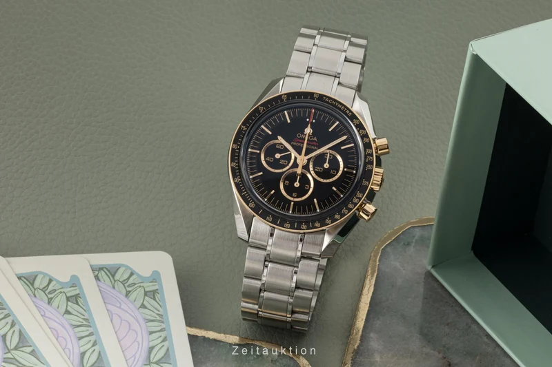 Omega Speedmaster Moonwatch chronograph steel / gold manual winding men's watch 522.20.42.30.01.001 Limited [2304510]