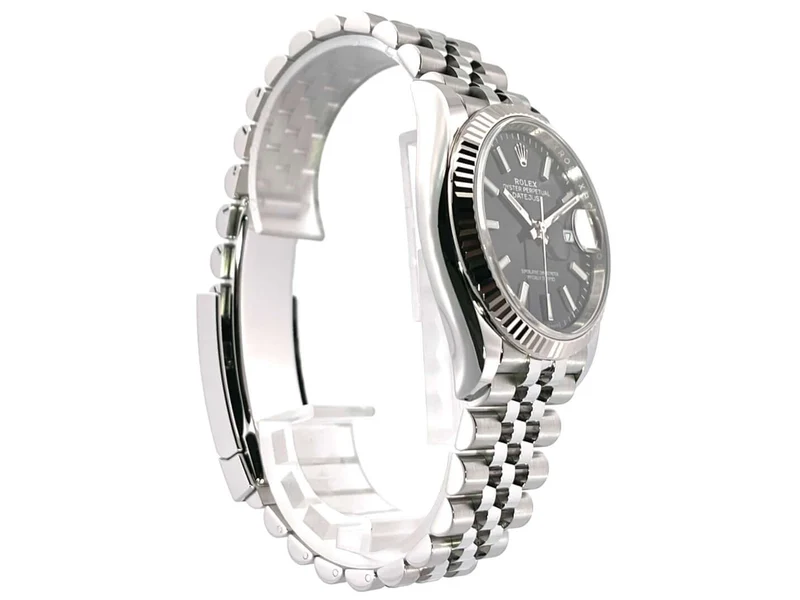 Rolex Datejust 36 Oystersteel Weißgold 126234 Schwarz Jubile-Band