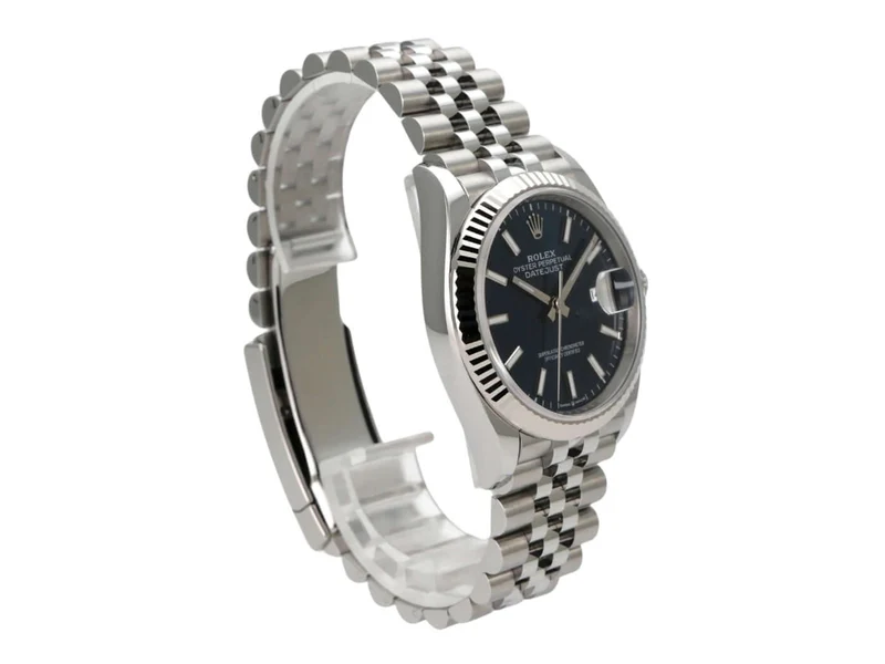 Rolex Datejust 36 Oystersteel Weißgold 126234 Blau Jubile-Band