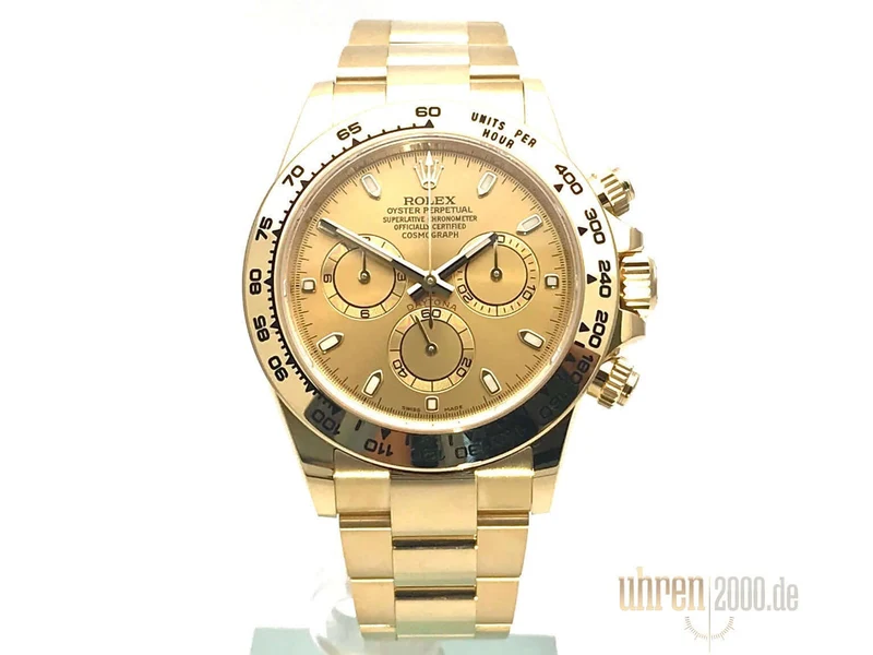 Rolex Cosmograph Daytona 18 kt Gelbgold Champagner 116508