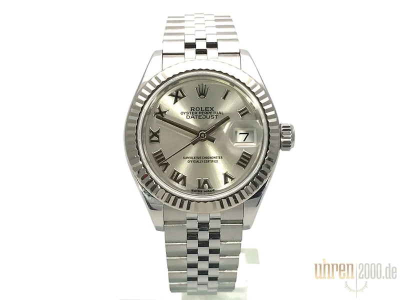 Rolex Datejust 28 Silber Römisch 279174 Jubile-Band aus 2018
