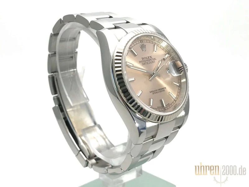 Rolex Datejust 36 Pink Index 116234 LC100 ungetragen